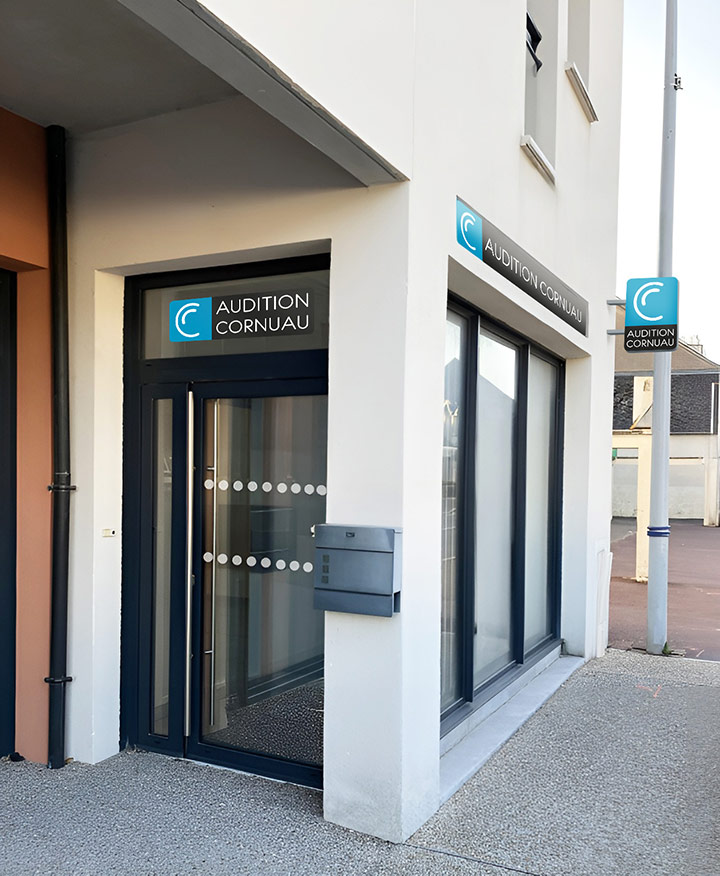 Devanture du centre Audition Cornuau à Ormes
